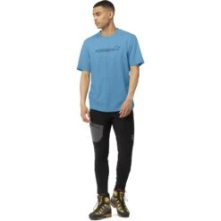 Norrona Camiseta Hombre - /29 Cotton Norrøna Viking - Hawaiian Surf -Norrona norrona 29 cotton norrona viking t shirt men hawaiian surf model 1 1400212