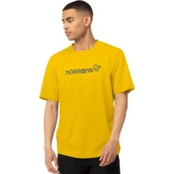 Norrona Camiseta Hombre - /29 Cotton Norrøna Viking - Sulphur