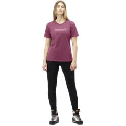 Norrona Camiseta Mujer - /29 Cotton Norrøna Viking - Violet Quartz -Norrona norrona 29 cotton norrona viking t shirt women violet quartz model 1 1400210