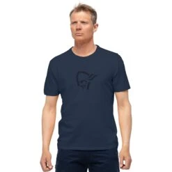 Norrona Camiseta Hombre - /29 Cotton Viking - Indigo Night/Sky Cap