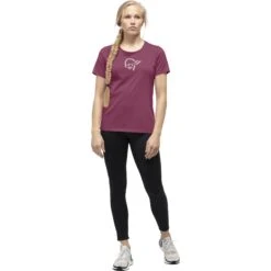 Norrona Camiseta Mujer - /29 Cotton Viking - Violet Quartz -Norrona norrona 29 cotton viking t shirt women violet quartz model 1 1400222