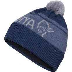 Norrona Gorro - /29 Heavy MerinoUll Logo - Indigo Night Melange