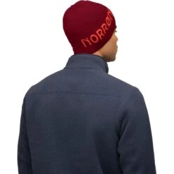 Norrona Gorro - /29 Light MerinoUll Logo - Rhubarb Melange -Norrona norrona 29 light merinoull logo beanie rhubarb melange model 2 1519379