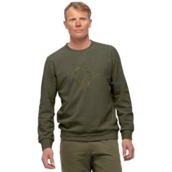 Norrona Sudadera - Crew Neck Unisex - Olive Night