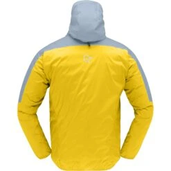 Norrona Chaqueta Hombre - Falketind Aero60 Hood - Sulphur/Blue Fog -Norrona norrona falketind aero60 hood men sulphur blue fog 2 1341344