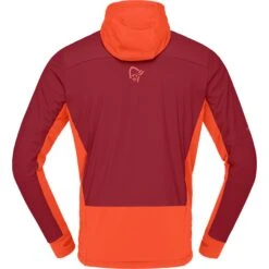 Norrona Chaqueta Hombre - Falketind Alpha90 Insulated Zip Hood - Arednalin/Rhubarb -Norrona norrona falketind alpha90 insulated zip hood jacket men arednalin rhubarb 3 1517572