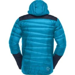 Norrona Plumífero Chaqueta Hombre - Falketind Down750 Hood - Hawaiian Surf/Indigo Night -Norrona norrona falketind down750 hood jacket men hawaiian surf indigo night 2 1025060