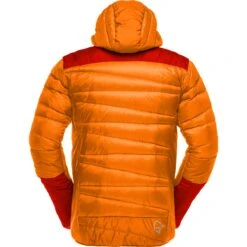 Norrona Plumífero Chaqueta Hombre - Falketind Down750 Hood - Orange Popsicle/Arednalin -Norrona norrona falketind down750 hood jacket men orange popsicle arednalin 2 1025067