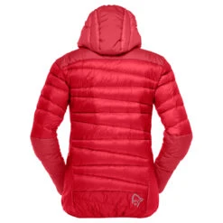 Norrona Plumífero Chaqueta Mujer - Falketind Down750 Hood - True Red -Norrona norrona falketind down750 hood jacket w truered 2 860982