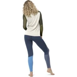 Norrona Camiseta De Manga Larga Mujer - Falketind Equaliser Merino Round Neck - Olive Drab/Olive Night -Norrona norrona falketind equaliser merino round neck women olive drab olive night 4 1253606