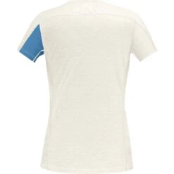 Norrona Camiseta Mujer - Falketind Equaliser Merino - Hawaiian Surf/Snowdrop -Norrona norrona falketind equaliser merino t shirt women hawaiian surf snowdrop 3 1517597