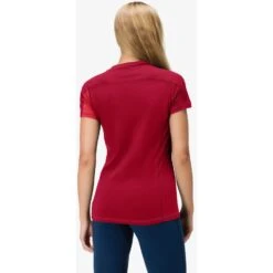 Norrona Camiseta Mujer - Falketind Equaliser Merino - True Red/Jester Red -Norrona norrona falketind equaliser merino t shirt women true red jester red 4 1123973