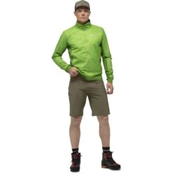 Norrona Pantalones Cortos Hombre - Falketind Flex1 - Olive Night -Norrona norrona falketind flex1 shorts men olive night model 1 1399468
