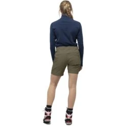 Norrona Pantalones Cortos Mujer - Falketind Flex1 - Olive Night -Norrona norrona falketind flex1 shorts women olive night model 2 1399452