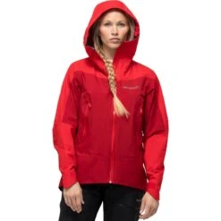 Norrona Chaqueta Mujer - Falketind Gore-Tex - Jester Rojo/True Rojo