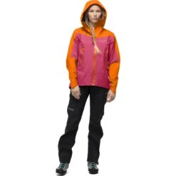 Norrona Chaqueta Mujer - Falketind Gore-Tex - Orange Popsicle/Honeysuckle -Norrona norrona falketind gore tex jacket women orange popsicle honeysuckle 3 1025320