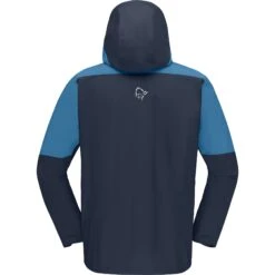 Norrona Chaqueta Hombre - Falketind Gore-Tex Paclite - Hawaiian Surf/Indigo Night -Norrona norrona falketind gore tex paclite jacket men hawaiian surf indigo night 2 1126166