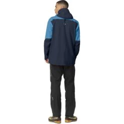 Norrona Chaqueta Hombre - Falketind Gore-Tex Paclite - Hawaiian Surf/Indigo Night -Norrona norrona falketind gore tex paclite jacket men hawaiian surf indigo night 3 1461656