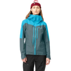 Norrona Chaqueta Mujer - Falketind Gore-Tex Paclite - Aquarius/North Atlantic