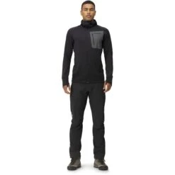 Norrona Chaqueta Hombre - Falketind Power Grid Hood - Caviar -Norrona norrona falketind power grid hood men caviar model 1 1399541