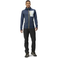 Norrona Chaqueta Hombre - Falketind Power Grid Hood - Vintage Indigo -Norrona norrona falketind power grid hood men vintage indigo model 1 1399555