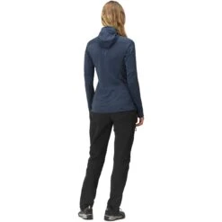 Norrona Chaqueta Mujer - Falketind Power Grid Hood - Indigo Night -Norrona norrona falketind power grid hood women indigo night model 2 1399514