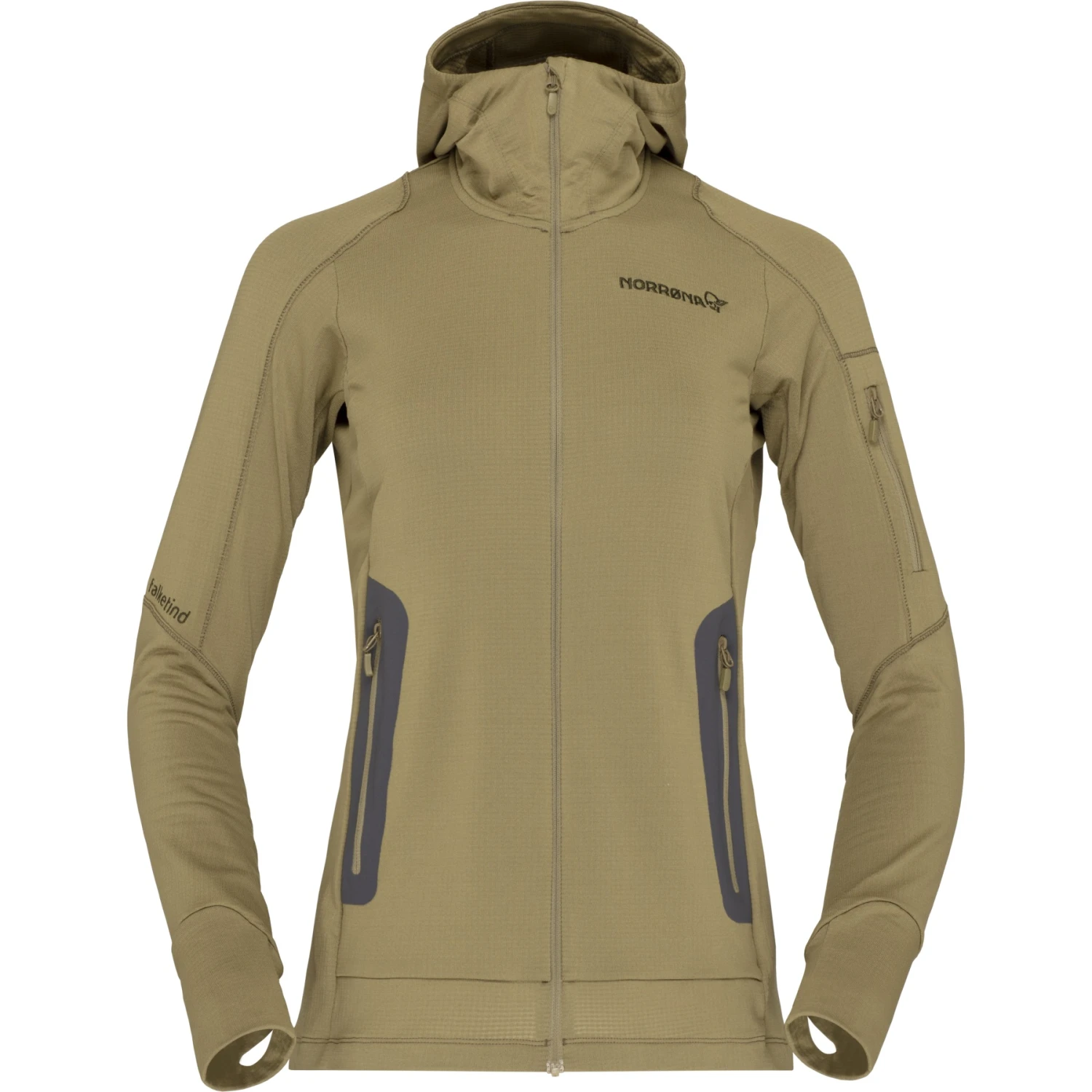 Norrona Chaqueta Mujer - Falketind Power Grid Hood - Olive Drab 2 Norrona Chaqueta Mujer - Falketind Power Grid Hood - Olive Drab - Imagen 2
