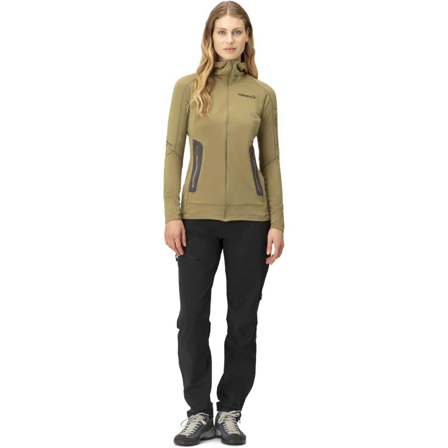 Norrona Chaqueta Mujer - Falketind Power Grid Hood - Olive Drab 4 Norrona Chaqueta Mujer - Falketind Power Grid Hood - Olive Drab - Imagen 4