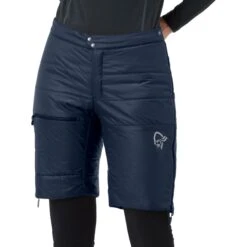 Norrona Pantalones Cortos Térmicos Mujer - Falketind Thermo40 - Indigo Night