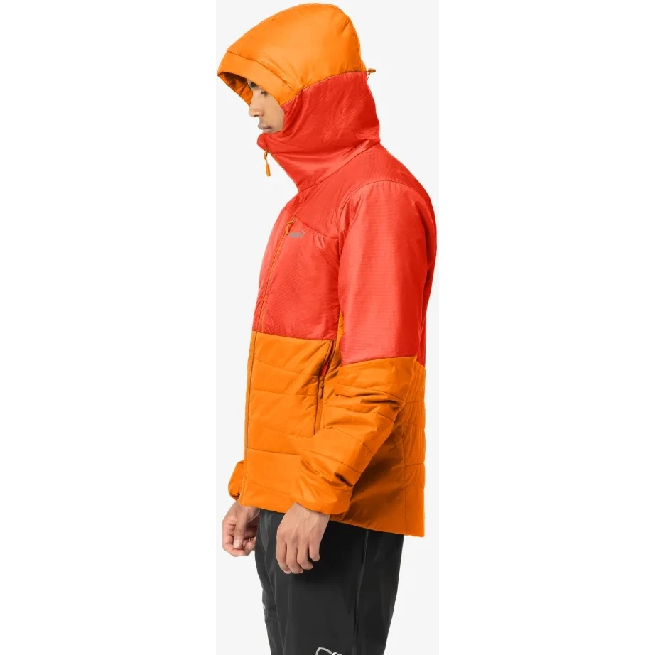 Norrona Chaqueta Hombre - Falketind Thermo60 Hood - Arednalin/Orange Popsicle 4 Norrona Chaqueta Hombre - Falketind Thermo60 Hood - Arednalin/Orange Popsicle - Imagen 4