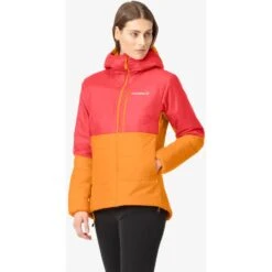 Norrona Chaqueta Mujer - Falketind Thermo60 Hood - Orange Popsicle/Honeysuckle -Norrona norrona falketind thermo60 hood women orange popsicle honeysuckle model 2 1150974