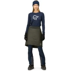 Norrona Falda Mujer - Falketind Thermo80 - Olive Night -Norrona norrona falketind thermo80 skirt women olive night 3 1517662