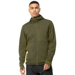 Norrona Chaqueta Hombre - Falketind Warm2 Octa Hood - Olive Night/Olive Drab