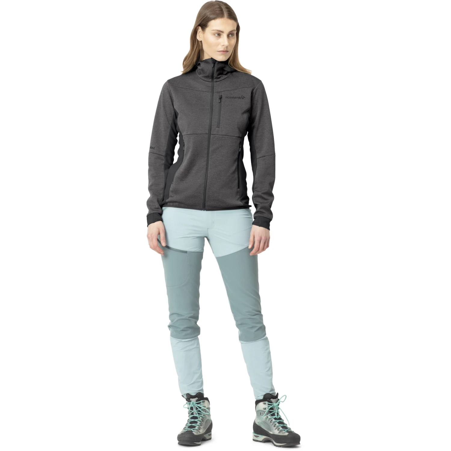 Norrona Chaqueta Mujer - Falketind Warm2 Octa Hood - Caviar 4 Norrona Chaqueta Mujer - Falketind Warm2 Octa Hood - Caviar - Imagen 4