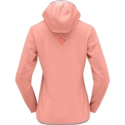 Norrona Chaqueta Mujer - Falketind Warm2 Octa Hood - Orange Alert/Peach Amber -Norrona norrona falketind warm2 octa hood women orange alert peach amber 2 1254070