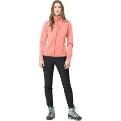 Norrona Chaqueta Mujer - Falketind Warm2 Octa Hood - Orange Alert/Peach Amber -Norrona norrona falketind warm2 octa hood women orange alert peach amber 3 1254071