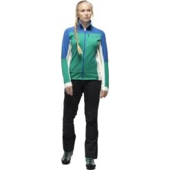 Norrona Chaqueta Mujer - Falketind Warmwool2 Stretch - Arcadia/Campanula -Norrona norrona falketind warmwool2 stretch jacket women arcadia campanula 3 903267