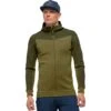 Norrona Chaqueta Hombre - Falketind Warmwool2 Stretch Zip Hood - Olive Night/Olive Drab