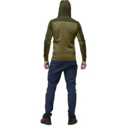 Norrona Chaqueta Hombre - Falketind Warmwool2 Stretch Zip Hood - Olive Night/Olive Drab -Norrona norrona falketind warmwool2 stretch zip hood jacket men olive night olive drab 4 1254028