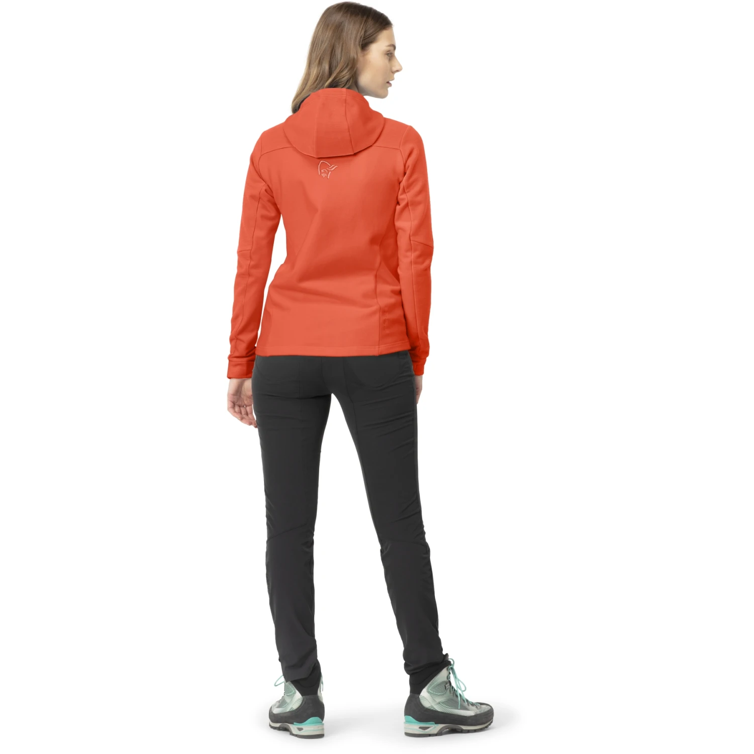 Norrona Chaqueta Mujer - Falketind Warmwool2 Stretch Zip Hood - Orange Alert 5 Norrona Chaqueta Mujer - Falketind Warmwool2 Stretch Zip Hood - Orange Alert - Imagen 5