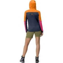 Norrona Chaqueta Mujer - Falketind Warmwool2 Stretch Zip Hood - Orange Popsicle/Honeysuckle -Norrona norrona falketind warmwool2 stretch zip hood jacket women orange popsicle honeysuckle 4 1025682