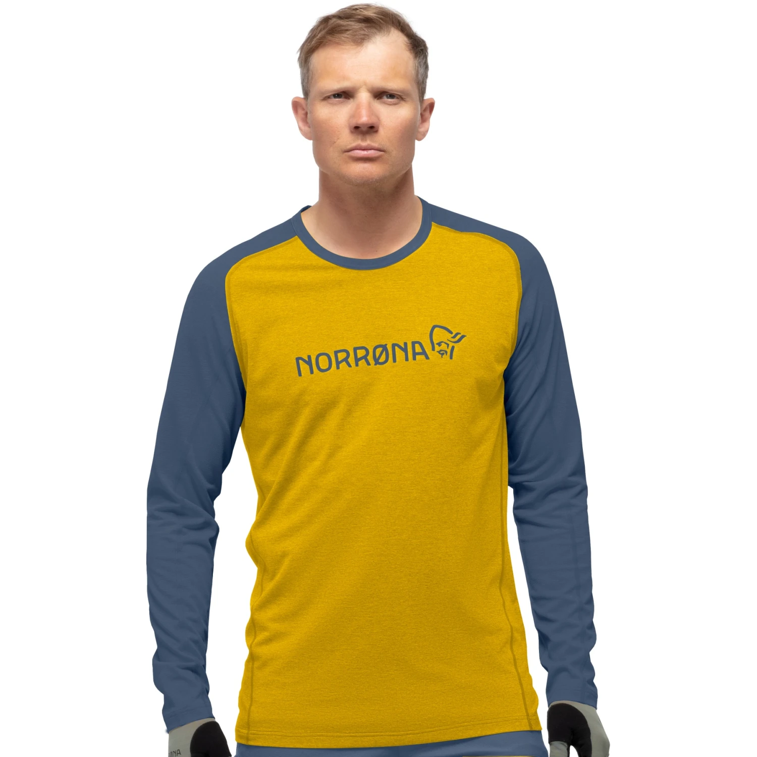 Norrona Camiseta De Manga Larga Hombre - Fjørå Equaliser Lightweight - Sulphur/Vintage Indigo 1 Norrona Camiseta De Manga Larga Hombre - Fjørå Equaliser Lightweight - Sulphur/Vintage Indigo