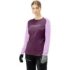 Norrona Camiseta De Manga Larga Mujer - Fjørå Equaliser Lightweight - Dark Purple/Violet Tulle