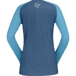 Norrona Camiseta De Manga Larga Mujer - Fjørå Equaliser Lightweight - Mykonos Blue/Aquarius -Norrona norrona fjora equaliser lightweight long sleeve shirt women mykonos blue aquarius 2 1254212