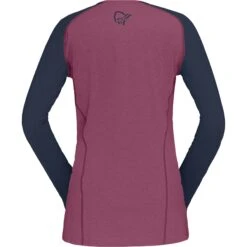 Norrona Camiseta De Manga Larga Mujer - Fjørå Equaliser Lightweight - Violet Quartz/Indigo Night -Norrona norrona fjora equaliser lightweight long sleeve shirt women violet quartz indigo night 2 1342089