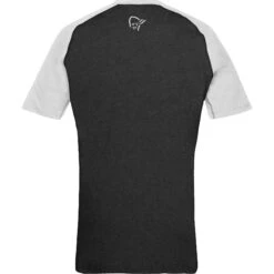 Norrona Camiseta Hombre - Fjørå Equaliser Lightweight - Caviar/Light Grey -Norrona norrona fjora equaliser lightweight t shirt men caviar light grey 2 1342122