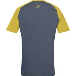 Norrona Camiseta Hombre - Fjørå Equaliser Lightweight - Sulphur/Vintage Indigo -Norrona norrona fjora equaliser lightweight t shirt men sulphur vintage indigo 2 1342152