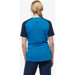 Norrona Camiseta Mujer - Fjørå Equaliser Lightweight - Indigo Night/Campanula -Norrona norrona fjora equaliser lightweight t shirt women indigo night campanula 4 1126788