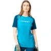 Norrona Camiseta Mujer - Fjørå Equaliser Lightweight - Mykonos Blue/Aquarius