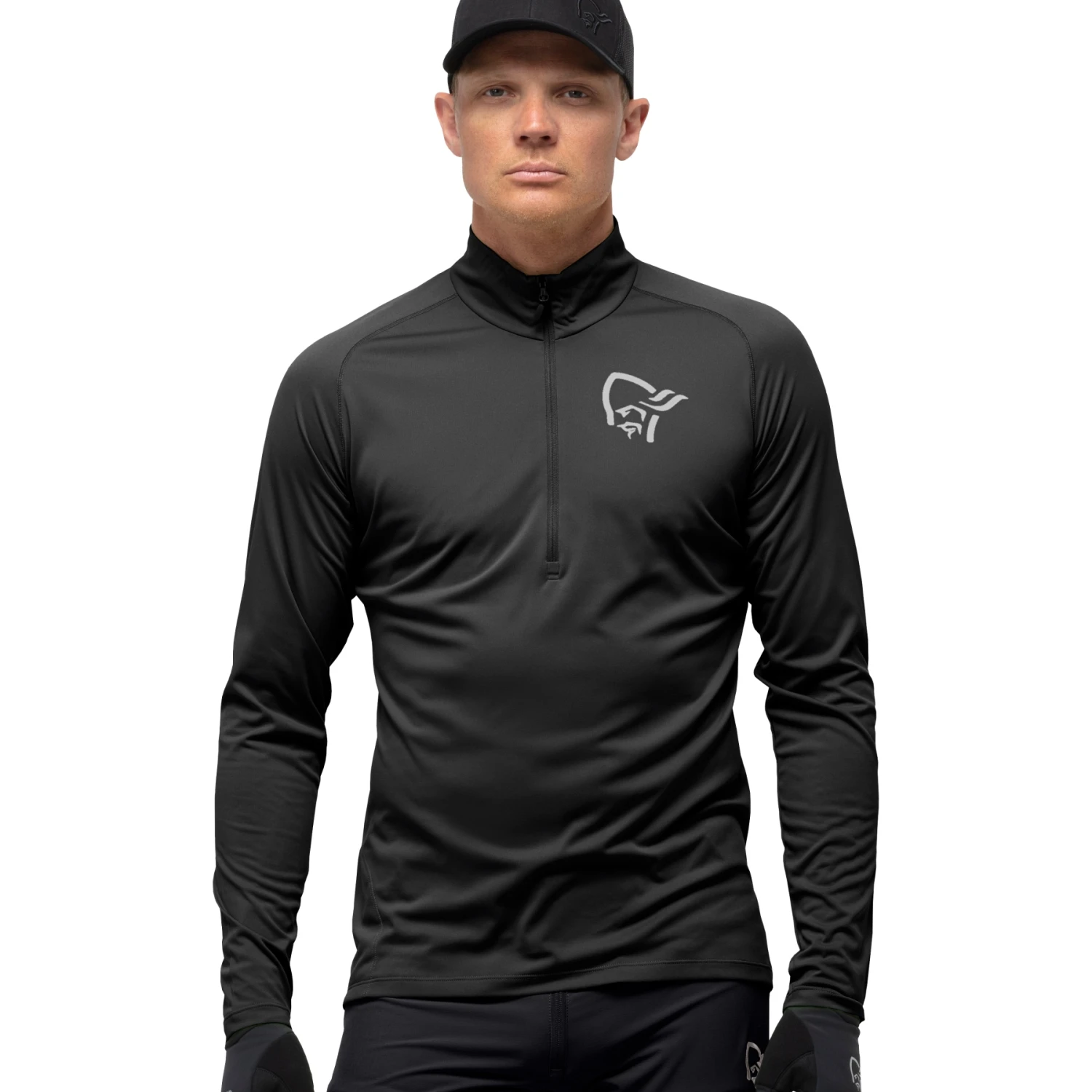 Norrona Camiseta De Manga Larga Hombre - Fjørå Equaliser Zip Top - Caviar 1 Norrona Camiseta De Manga Larga Hombre - Fjørå Equaliser Zip Top - Caviar